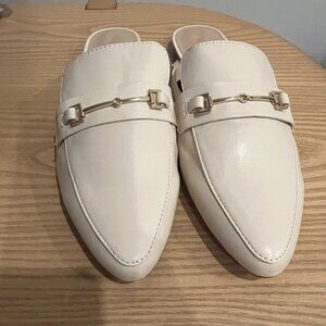 DREAM PAIRS Buckle Pointed Toe Flat Mules